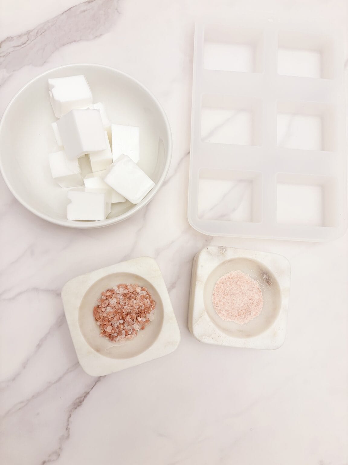 DIY Exfoliating Pink Himalayan Salt Soap Bar Recipe - She Needs Coffee