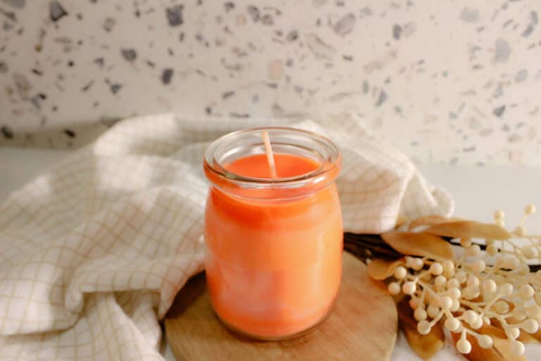 Homemade Pumpkin Spice Fall Candle