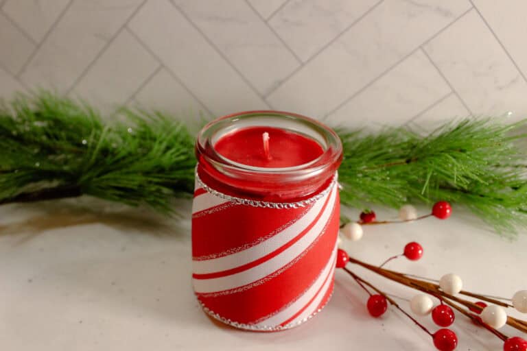 DIY Christmas Candle Recipe: Candy Cane & Christmas Tree Scent