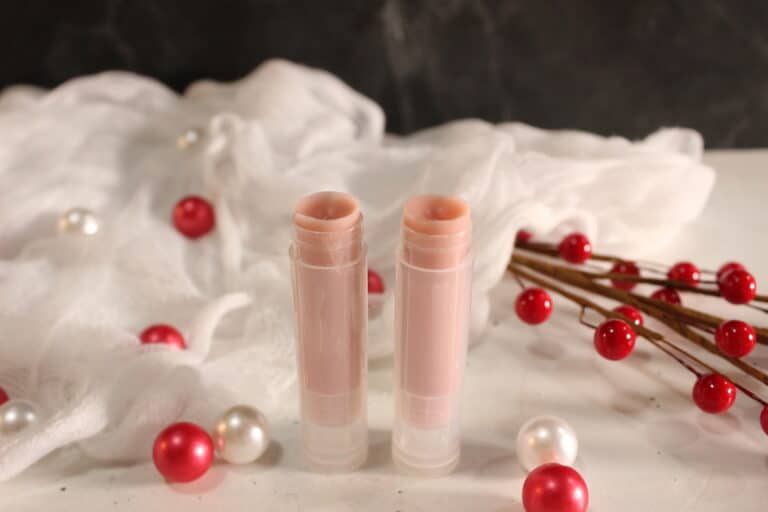 The Best Homemade Candy Cane Lip Balm